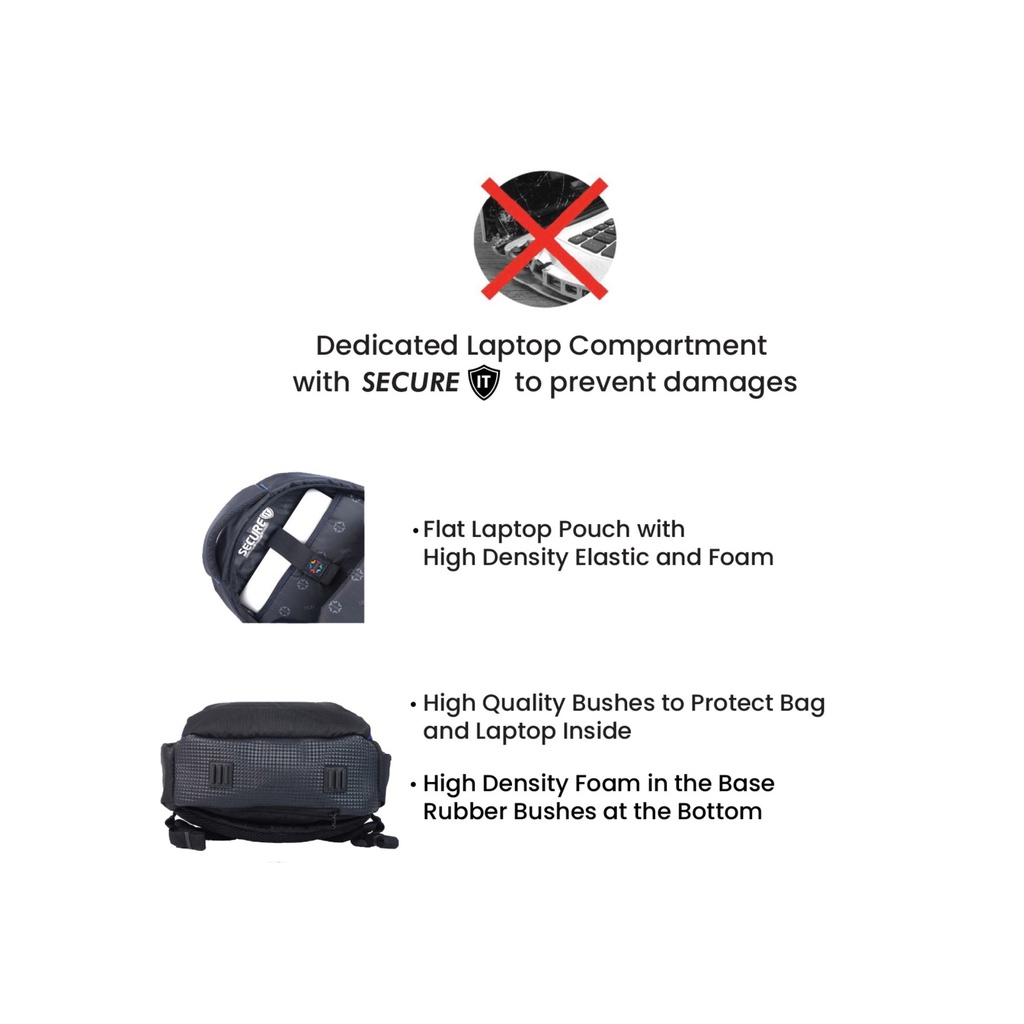 Noble 15.6" USB Laptop Backpack